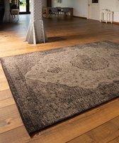 Vintage vloerkleed Village - grijs/taupe 70x140 cm