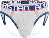 Andrew Christian - Almost Naked  Lockerroom Jockstrap Grijs - Maat S - Heren Jockstrap - Mannen Ondergoed