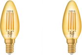 Osram LED Filament E14 - 4W (35W) - Warm Wit Licht - Niet Dimbaar - 2 stuks