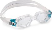 Aquasphere Kaiman Small - Zwembril - Volwassenen - Clear Lens - Transparant/Aqua
