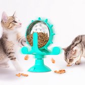 Speelgoed voor katten - 360 graden - wiel - voederbak - turquoise