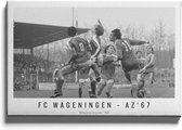 Walljar - FC Wageningen - AZ'67 '80 - Muurdecoratie - Canvas schilderij