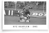 Walljar - HFC Haarlem - DWS '71 - Zwart wit poster