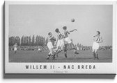 Walljar - Willem II - NAC Breda '50 - Muurdecoratie - Canvas schilderij