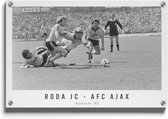 Walljar - Roda JC - AFC Ajax '82 - Muurdecoratie - Plexiglas schilderij