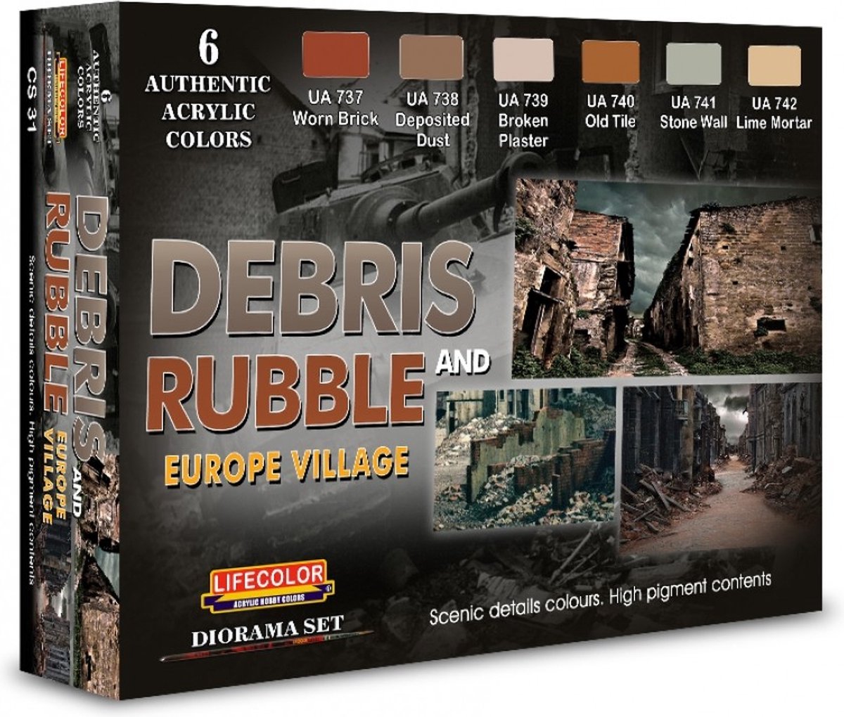 CS31 Lifecolor Debris and Rubbles (Europe village)