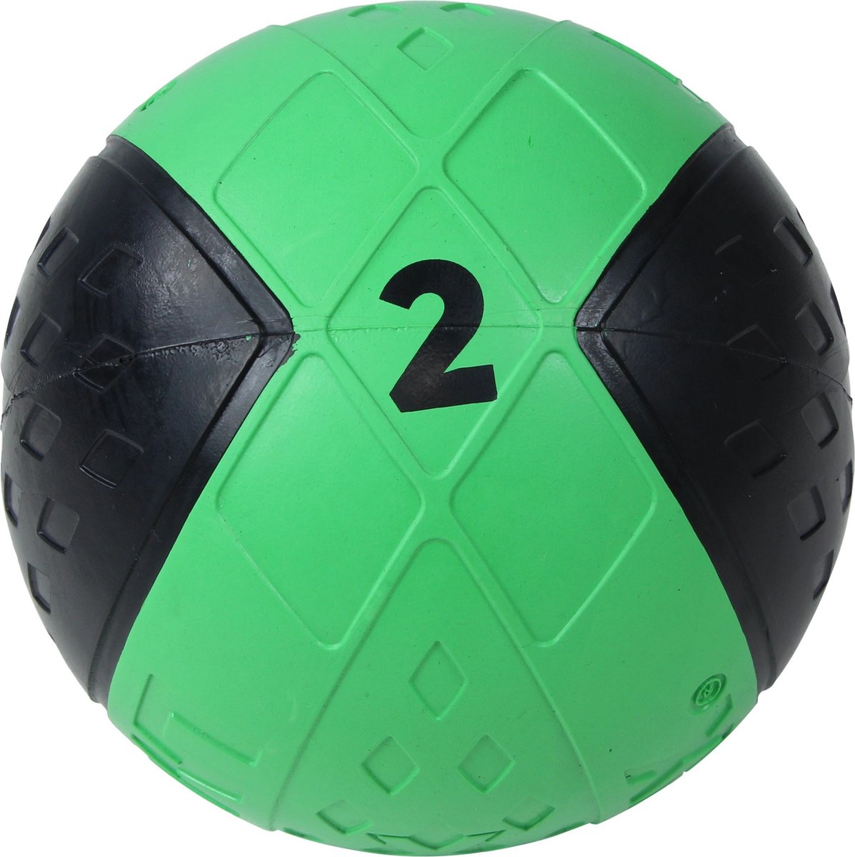 Lifemaxx LMX Medicijn Bal - Medicine Ball - 2 kg - Zwart/Groen