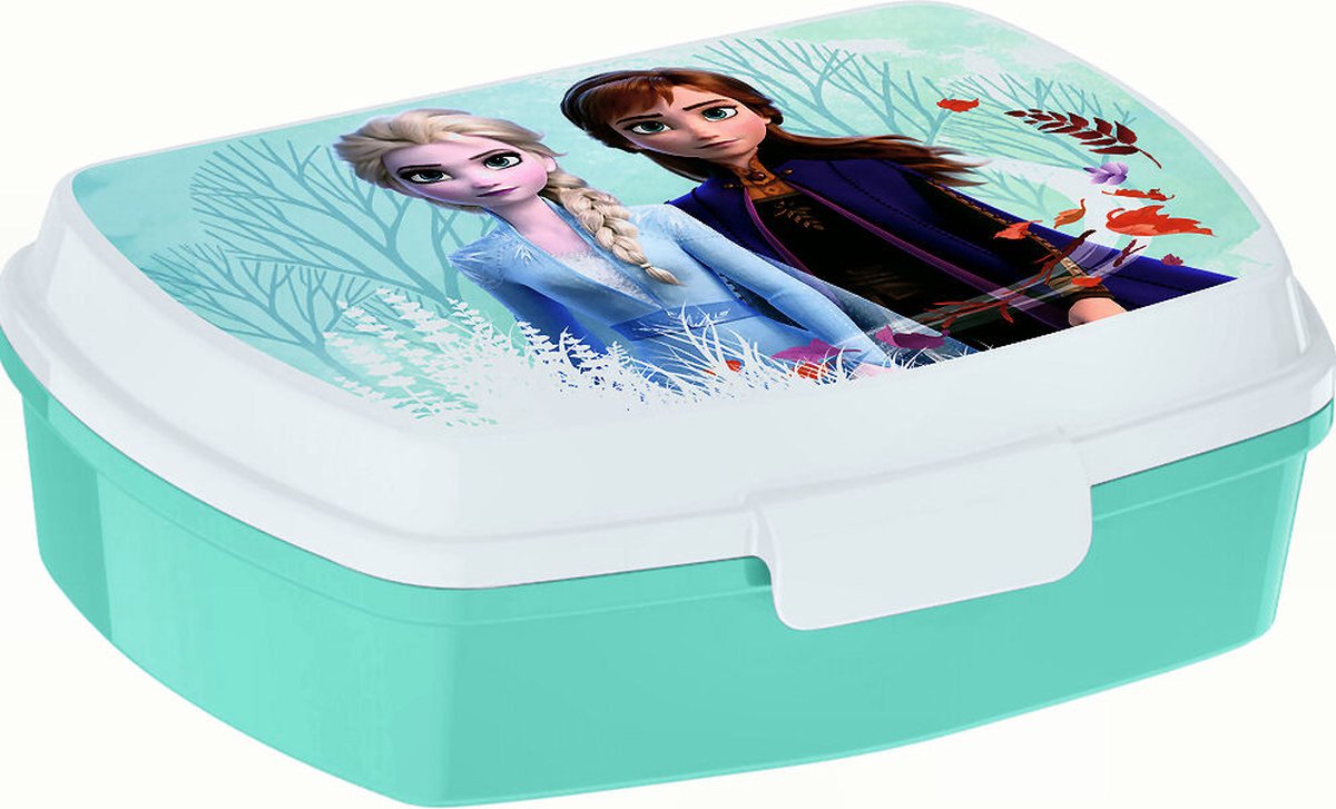 Lunchbox - broodtrommel - Disney Frozen - Anna en Elsa- 17 x 13 cm.