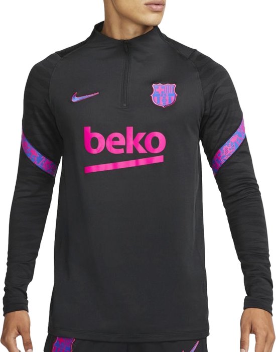 Bewusteloos hier Opnemen Nike FC Barcelona Strike Drilltop Sporttrui - Maat S - Mannen - zwart - roze  - blauw | bol.com