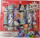 Disney Frozen Crackers - Kerstmis cadeau voor kinderen - Vingerpoppetjes - Feesthoedjes - Trivia vragen