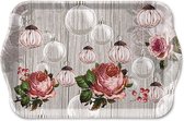 Ambiente Tray 13X21cm Roses And Baubles
