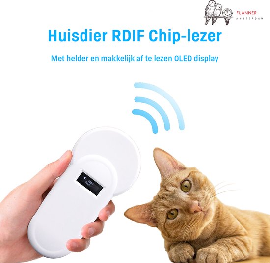 Flanner® Chiplezer voor Huisdieren met USB - RFID - EMID - FDB-X Chip  Scanner voor... | bol.com