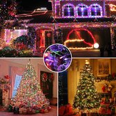Kleurveranderende Kerstverlichting - 20m - 200 LED Fairy String Lights - 11 Modi Warm Wit & Multicolor Kerstboomverlichting - Dimbare Plug-in Light met Afstandsbediening voor Outdo