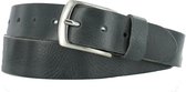 Casual Leren Dames/Heren Riem | 4cm breed | Riemmaat: 85cm (totale lengte: 100cm) | 100% echt leer | Kleur: licht grijs | Nikkelvrije gesp