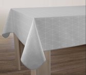 Tafelkleed anti-vlek Geo gris - 200 x 150cm