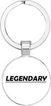 Akyol - legendary Sleutelhanger - Legendary - degene die zichzelf een legend vindt - legend - legende - legendary - 2,5 x 2,5 CM