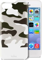Puro - telefoonhoesje voor iPhone 5C - Soft Touch - CAMOU wit
