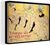Canvas Schilderij Mademoiselle Eglantine's Troupe - Schilderij van Henri de Toulouse-Lautrec - 120x90 cm - Wanddecoratie