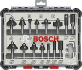 Bosch 2607017472 15-delige Frezenset in cassette - 8mm
