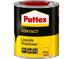 Pattex Contactlijm Vloeibaar 650g – Universele Sterke Lijm – Snelle Hechting & Hittebestendig – Voor Hout, PVC, Metaal, Rubber, Kurk, Leer & Meer