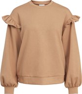 VILA VISIF FLOUNCE L/S SWEAT TOP Dames Trui  - Maat M