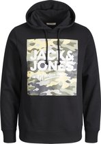 Jack & Jones Hoodie Pete Zwart (Maat: 5XL)