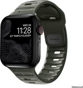 Bracelet de montre nomade - Sport FKM - convient pour Apple® Watch 45/ 44/42 - Vert cendré
