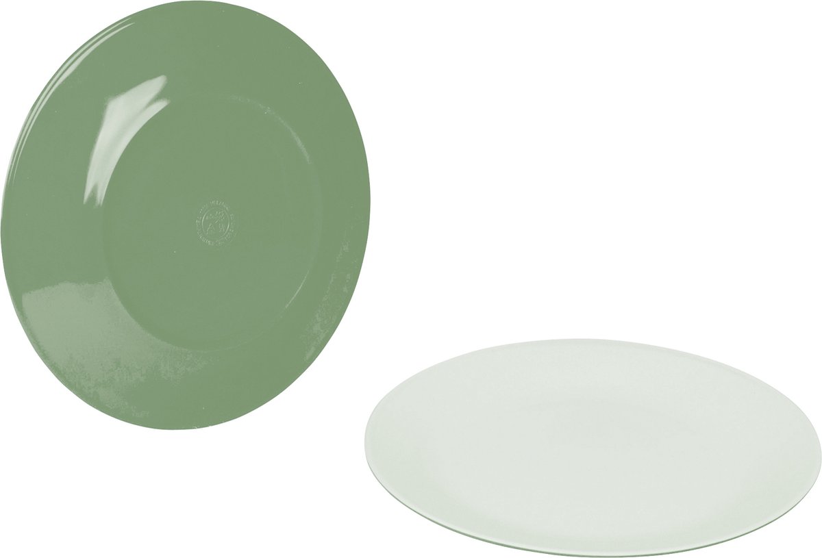 Bo-Camp Dinerbord - Two-tone - 4 Stuks