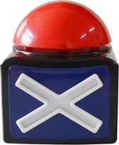 Dakta® Spelletjes Antwoord Buzzer | Grote Game Buzzer | Alarmknop | met Geluid & Licht | Quiz Knop |  Zoemer
