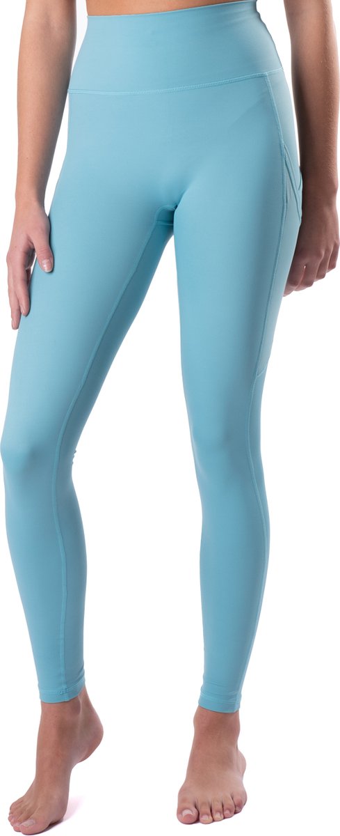 Releeve - Sport legging - Fitness - Dagelijks gebruik - High waist - Comfortabel - Yoga - Gym - Licht blauw S