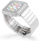 Mobigear Keramiek Bandje Geschikt voor Apple Watch SE (44mm) - Wit
