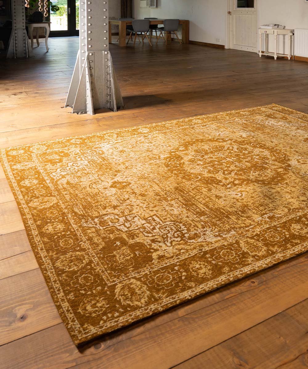 Vintage vloerkleed Traditions - okergeel 160x240 cm