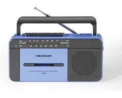 Crosley Draagbare Cassette Player - Blauw/Grijs