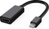 Mini displayport naar HDMI adapter - HDMI converter voor imac.macbook/mac - 1080p - 15 cm - Zwart