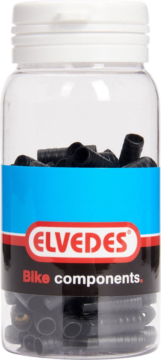 Elvedes Kabelhoedjes 4,3 Mm Zwart 100 Stuks