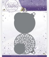 Dies - Precious Marieke - The Best Christmas Ever - Christmas Bauble Shape Card