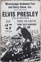 Wandbord Concert Bord - Elvis Presley Live 1956