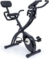 BluMill X-Bike - Hometrainer met rugleuning - Fitness Fiets - Opvouwbaar - Incl. extra Weerstandsbanden