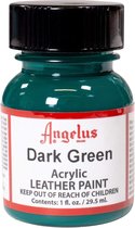 Angelus Leather Acrylic Paint - textielverf voor leren stoffen - acrylbasis - Dark Green - 29,5ml