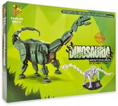 Panlos Brontosaurus & Fossiel - Bouwset - Compatibel met grote merken - Dinosaurus - Jurassic Park