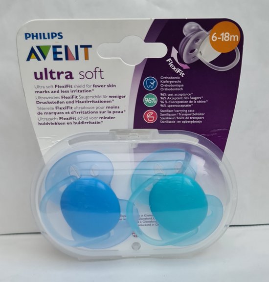 Philips AVENT Ultrazachte en flexibele ultra soft-fopspeen voor 6-18 maanden