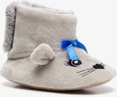 Thu!s kinder pantoffels muis - Grijs - Maat 24 - Sloffen