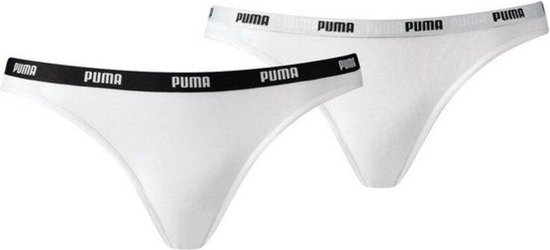 PUMA Iconic Bikini 2P Dames Slips - Zwart - Maat XL