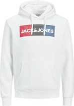 JACK & JONES witte hoodie voor heren