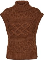 Vero Moda Trui Vmgeorgia Sl Highneck Vest Ga 10251260 Emperador Dames Maat - L