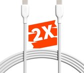 Phreeze 2x USB-C naar USB-C Kabel - 3 Meter - 65W Oplaadkabel - 480 MBps Datakabel - Data en Snellader - TPE - Voor S24,S23,S22,S21,S20,S10,Note,Ultra,Plus,Tablet