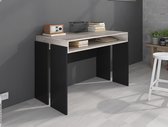 Bureau Rhea - Betonlook - Zwart - 110 cm - ACTIE