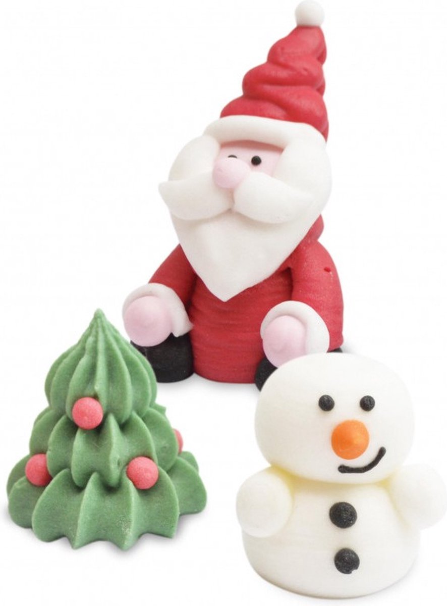 Kerst decoratie - taart - ScrapCooking Suikerdecoratie Kerst 3D - Set/3