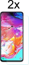 Samsung A22 4G screenprotector - Beschermglas Samsung Galaxy A22 Screen protector glas - 2 stuks