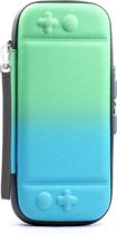 Switch case - Travel case - Blauw Groen - Nintendo Switch Accessoires - Geschikt voor Nintendo Switch